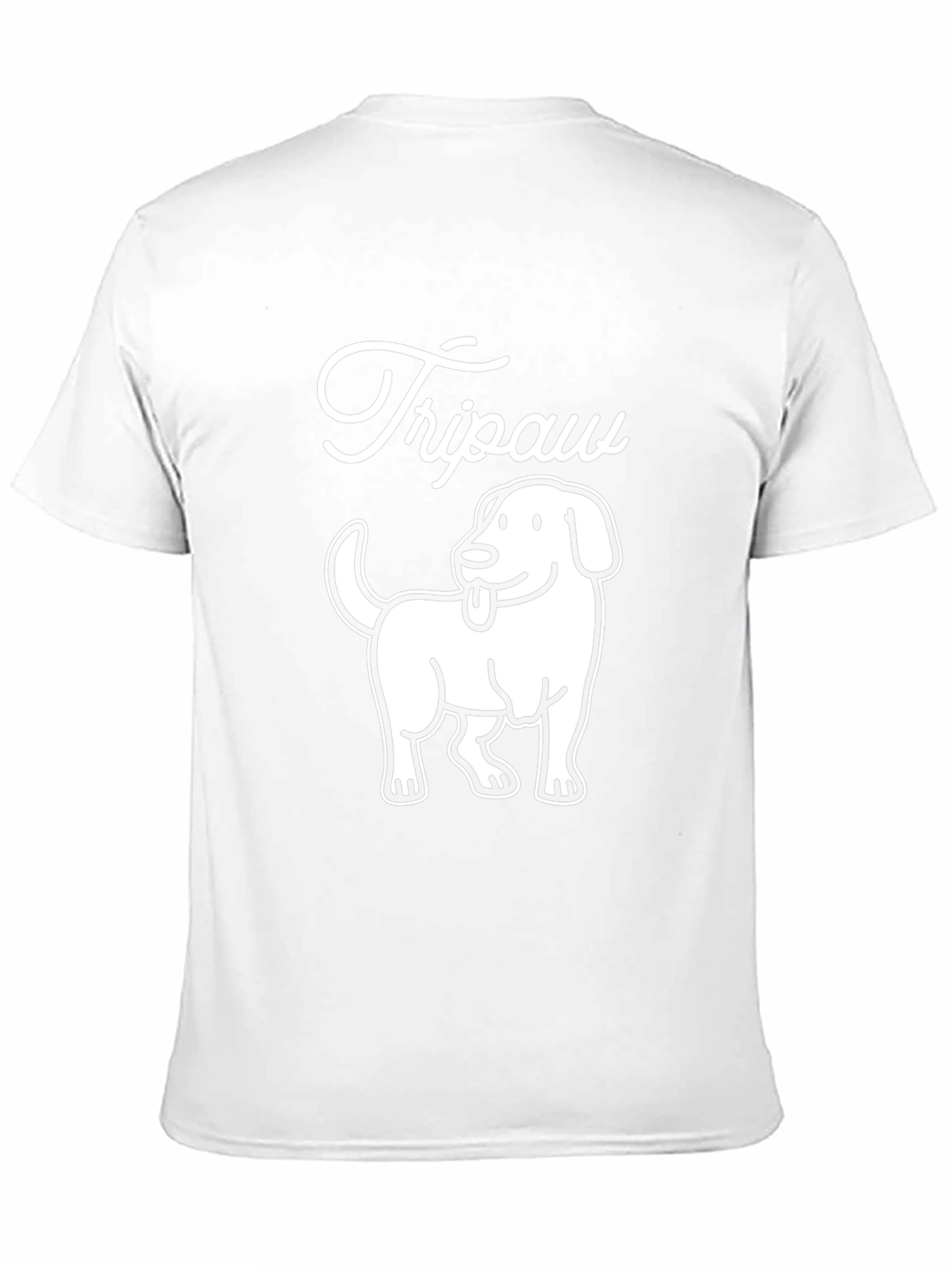 Tripaw Dog T-Shirt - Novelty Graphic Tee
