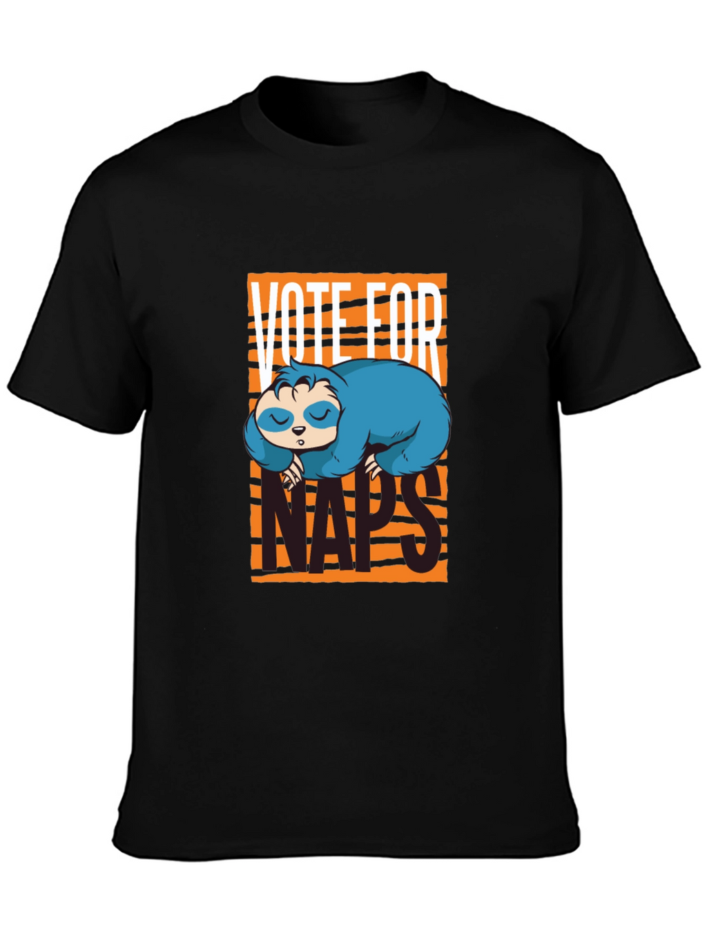 Vote For Naps Sloth Graphic T-Shirt