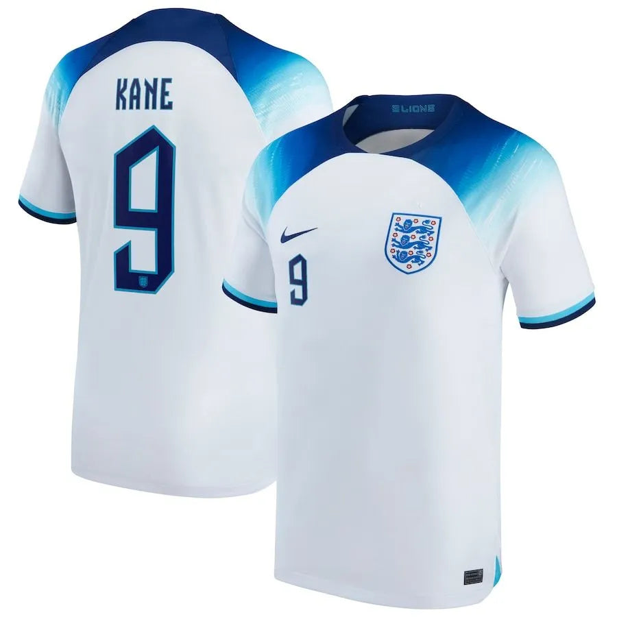 KANE #9 England Home 1:1 White Fans Jersey 2022/23 ★★ Front