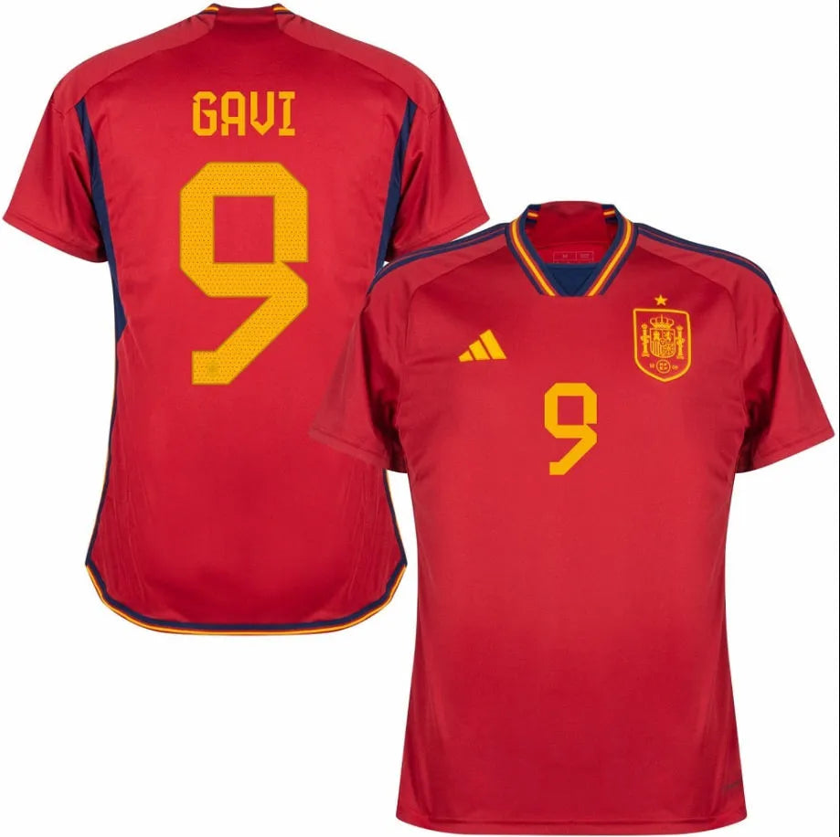 2022/23 Spain 1:1 Quality Home Red Fans Soccer Jersey Detail 3
