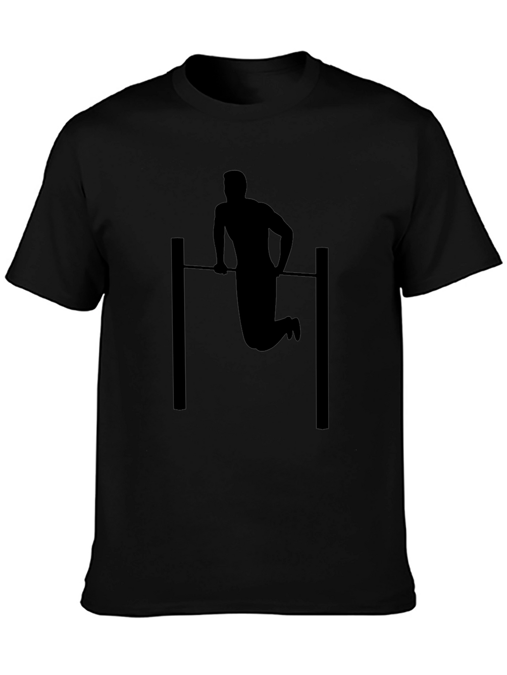Black Pull-Up Silhouette Graphic Tee