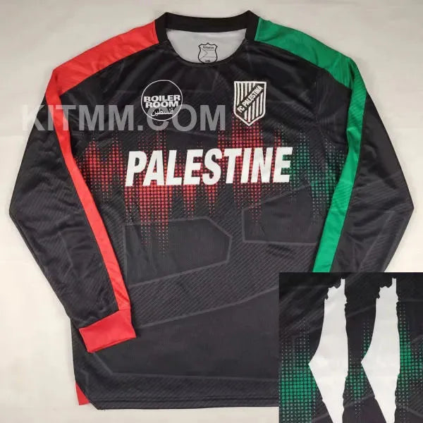 2025/26 FC Palestine Fans Long Sleeve Soccer Jersey 英文 背后带11 Front