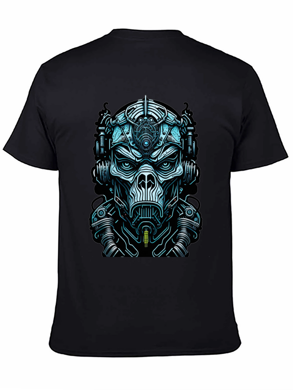 Cyberpunk Mask Graphic Tee - Unique Design