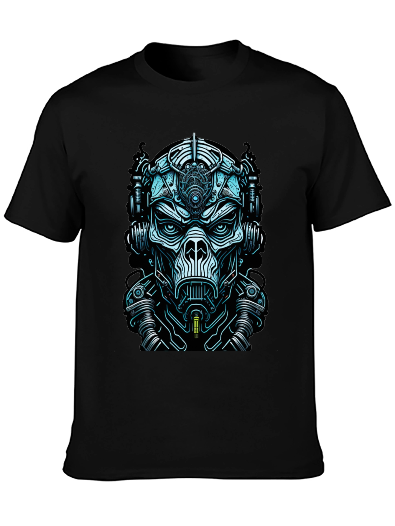 Cyberpunk Mask Graphic Tee - Unique Design