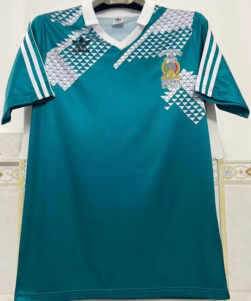 1995 Mexico Green Campos #1 GoalKeeper Retro Soccer Jersey 会杯主 Detail 2