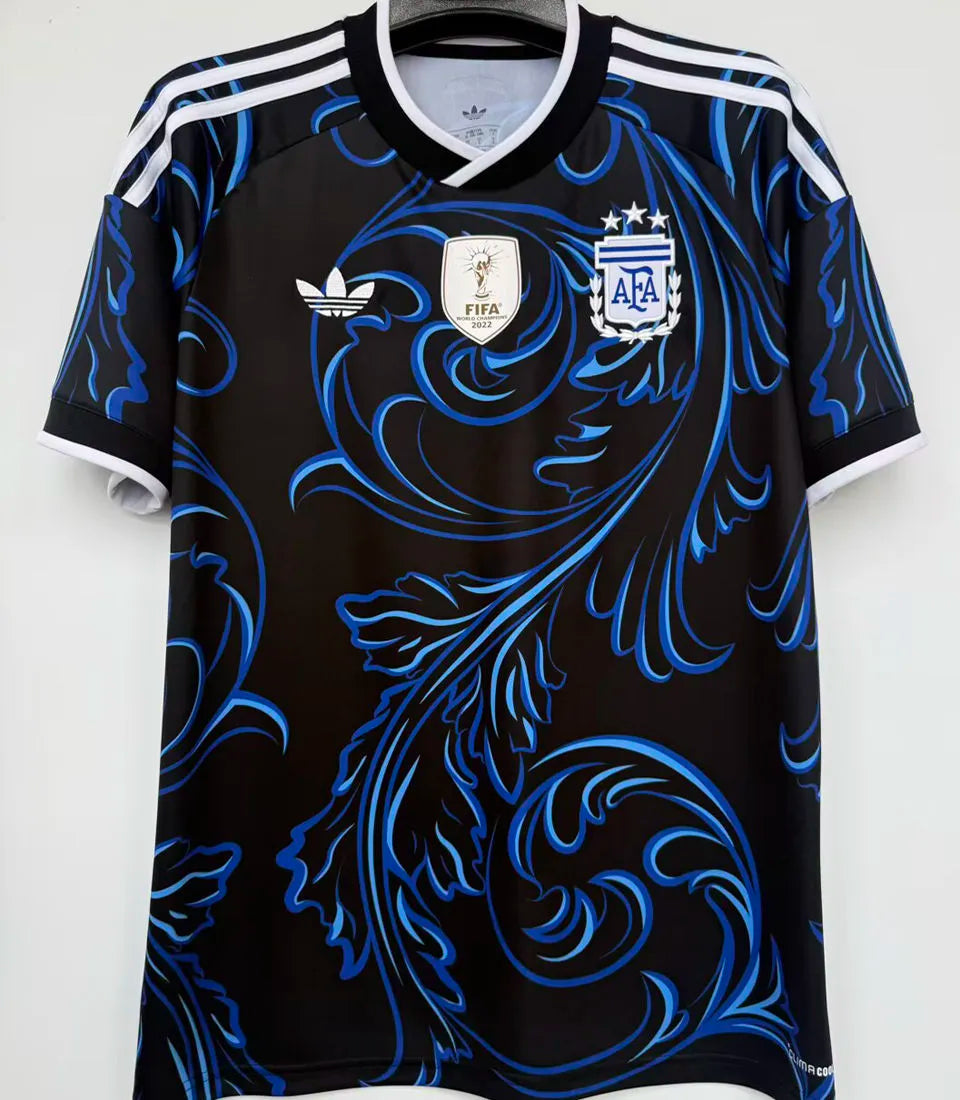 2026/27 Argentina 1:1 Quality Away Fans Soccer Jersey (Have Right Patch 有右臂章 白底金字） Back
