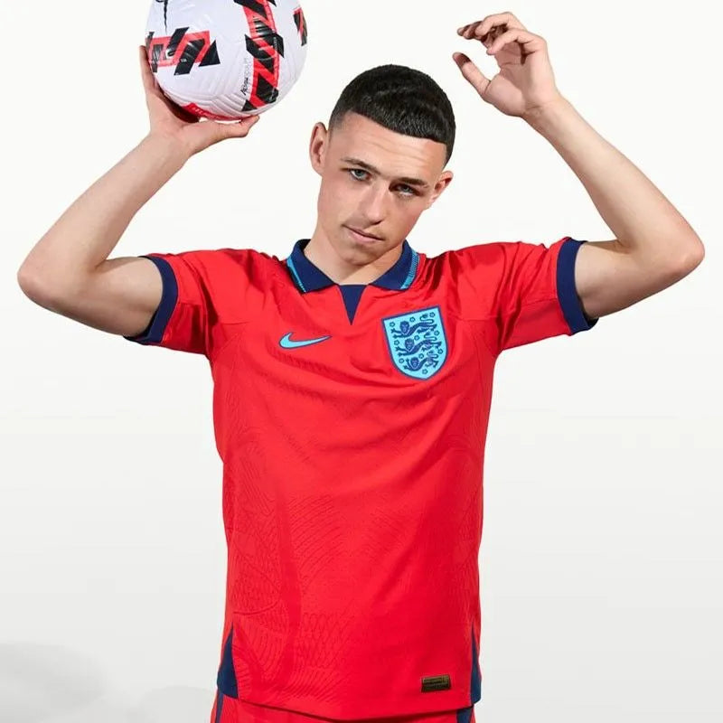 RiCE #4 England 1:1 Away Red Fans Jersey 2022/23 ★★ Detail 2