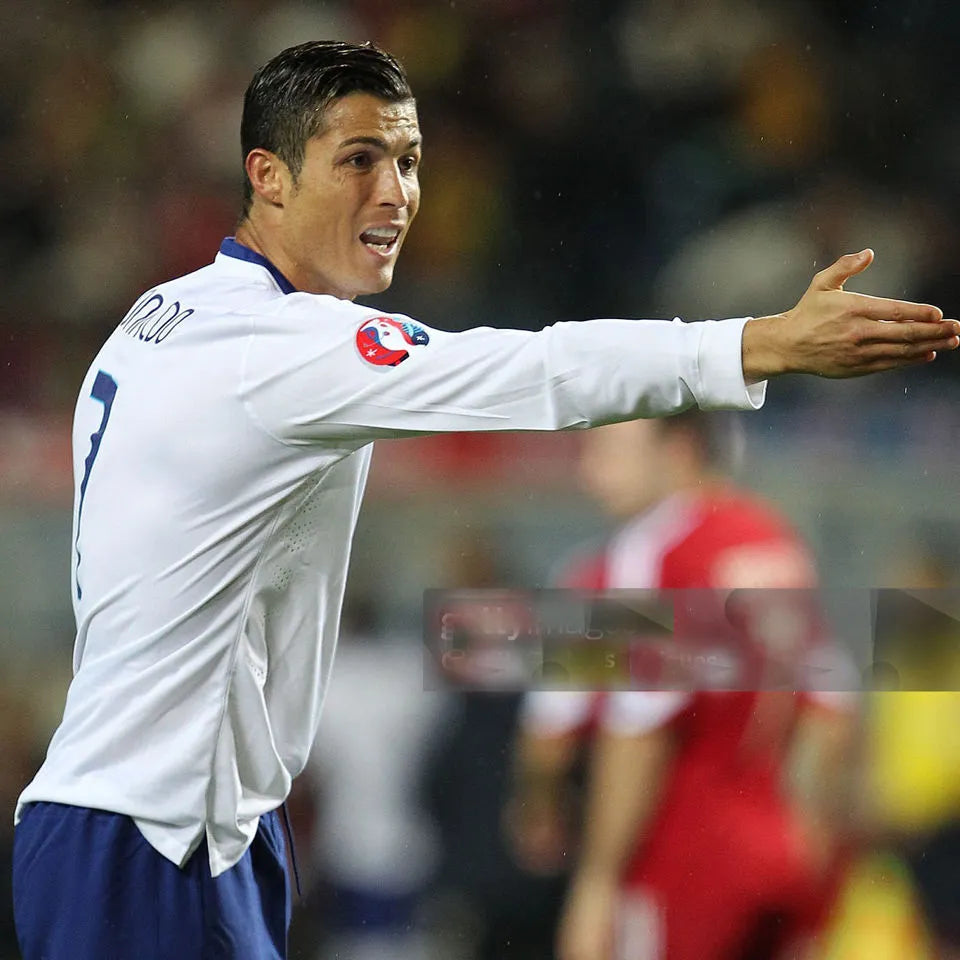 2014 Portugal Away White Retro Player Version Long Sleeve Soccer Jersey 球员版 Detail 3