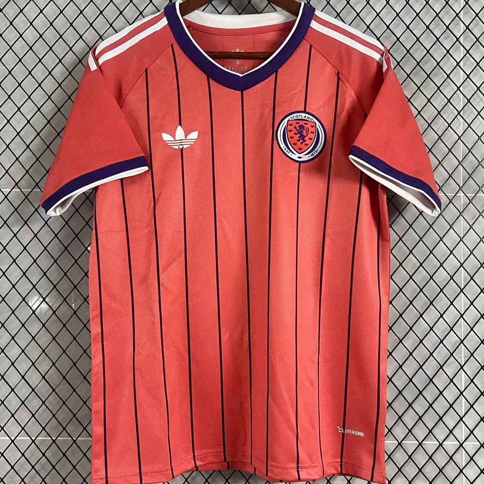 2026/27 Scotland Away Fans Soccer Jersey (Have Right Patch 有右臂章 黑底白字） Back