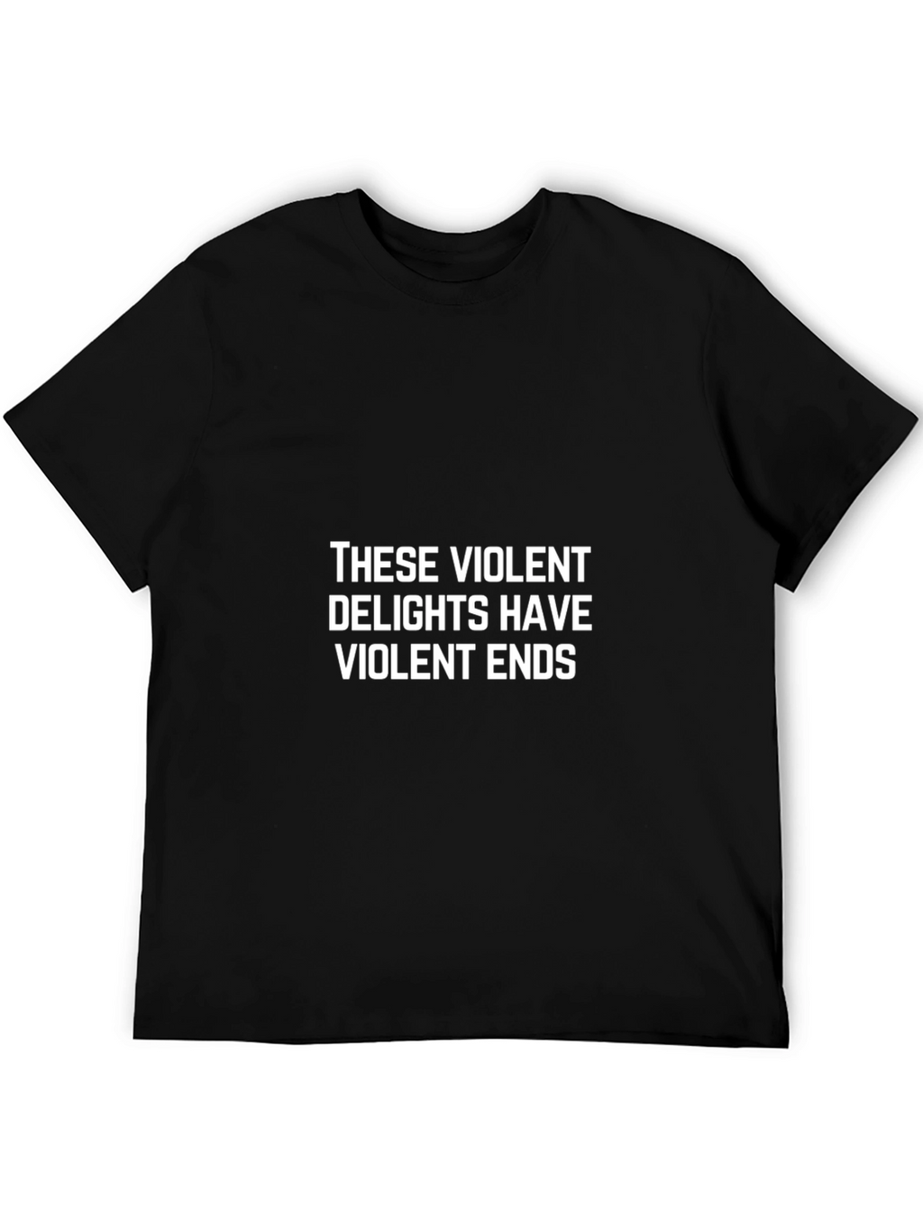 Violent Delights Graphic Tee - Black Cotton Shirt