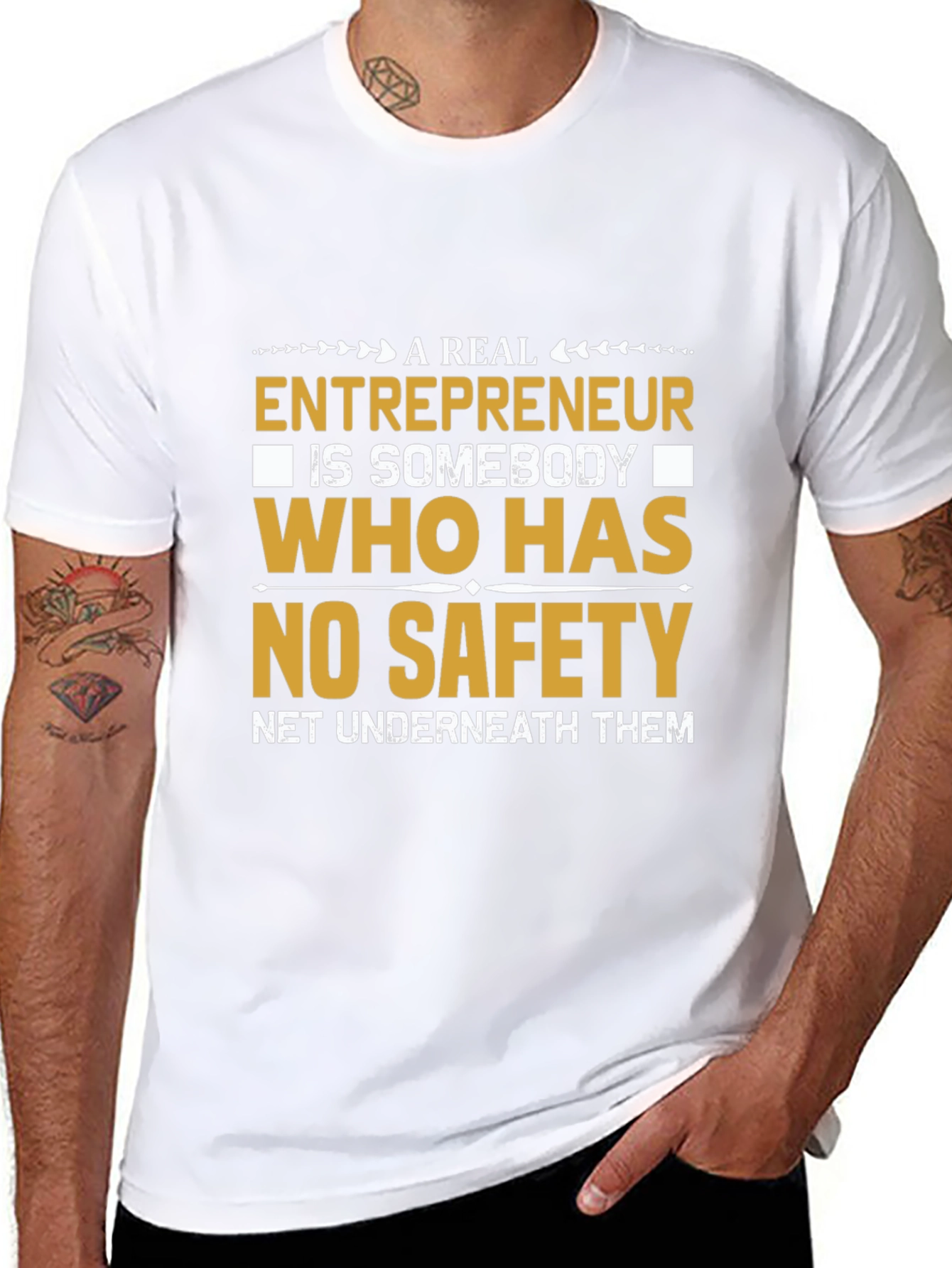 Entrepreneurial T-Shirt: No Safety Net Design