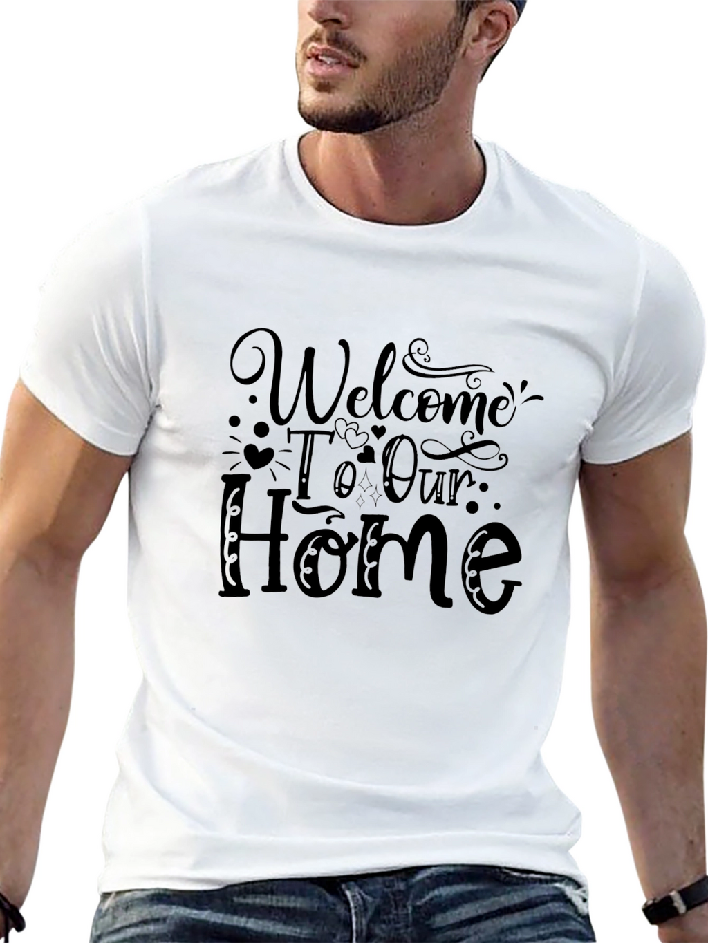 Welcome To Our Home Graphic T-Shirt