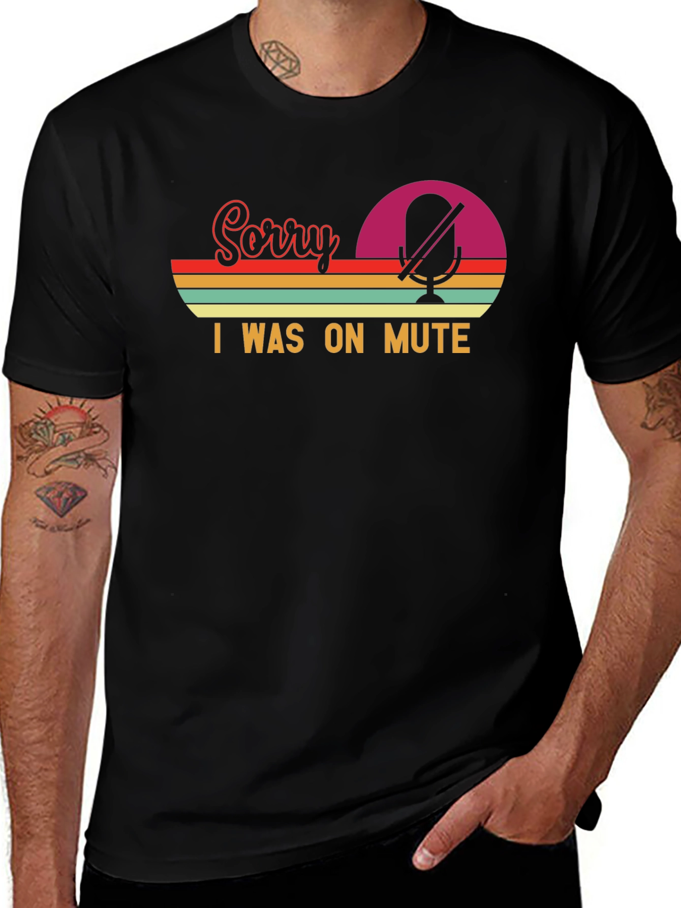Sorry I Was On Mute - Retro T-Shirt