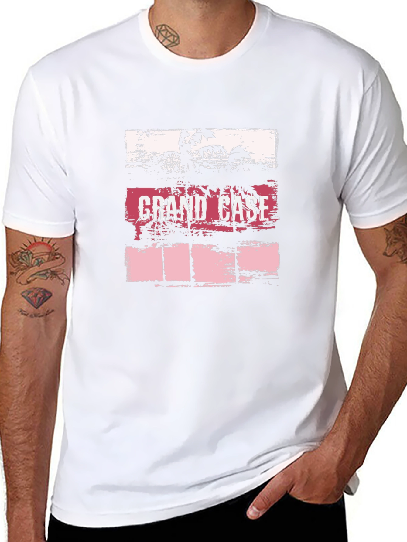 Grand Case Palm Tree Graphic T-Shirt