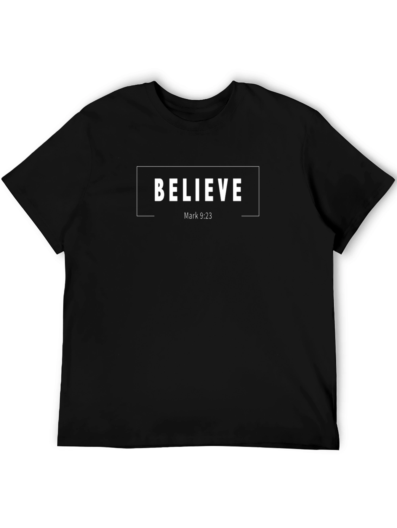Believe T-Shirt - Mark 9:23 - Religious Faith Tee