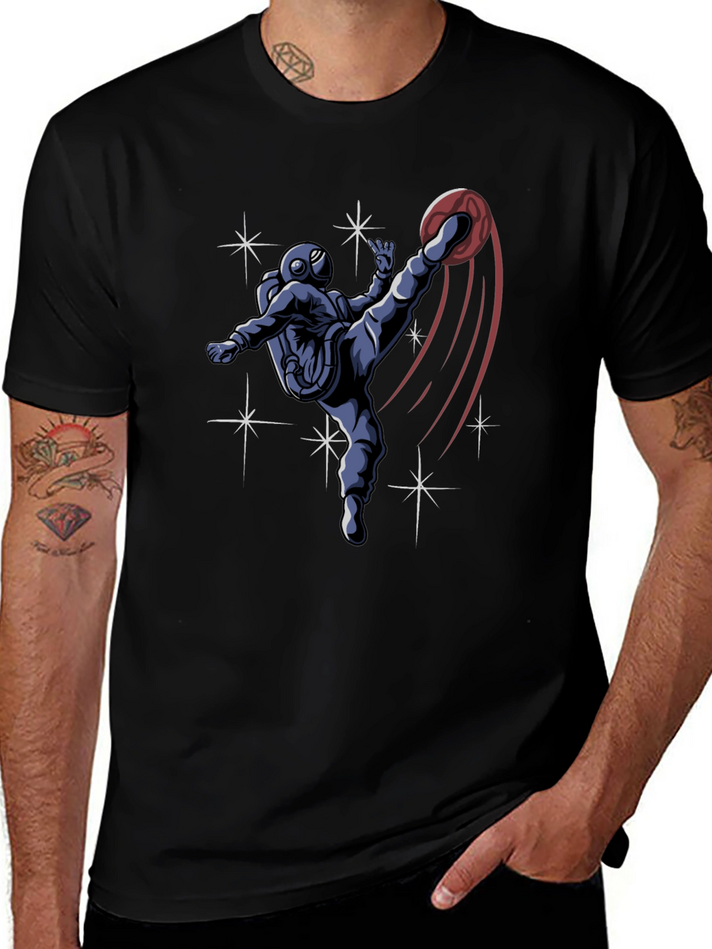 Astronaut Soccer T-Shirt - Space Kick