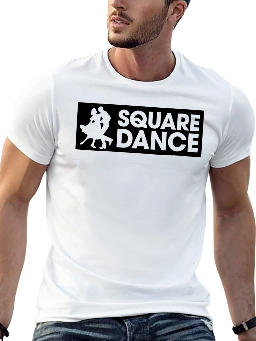 Square Dance Graphic Tee - Soft Cotton Blend