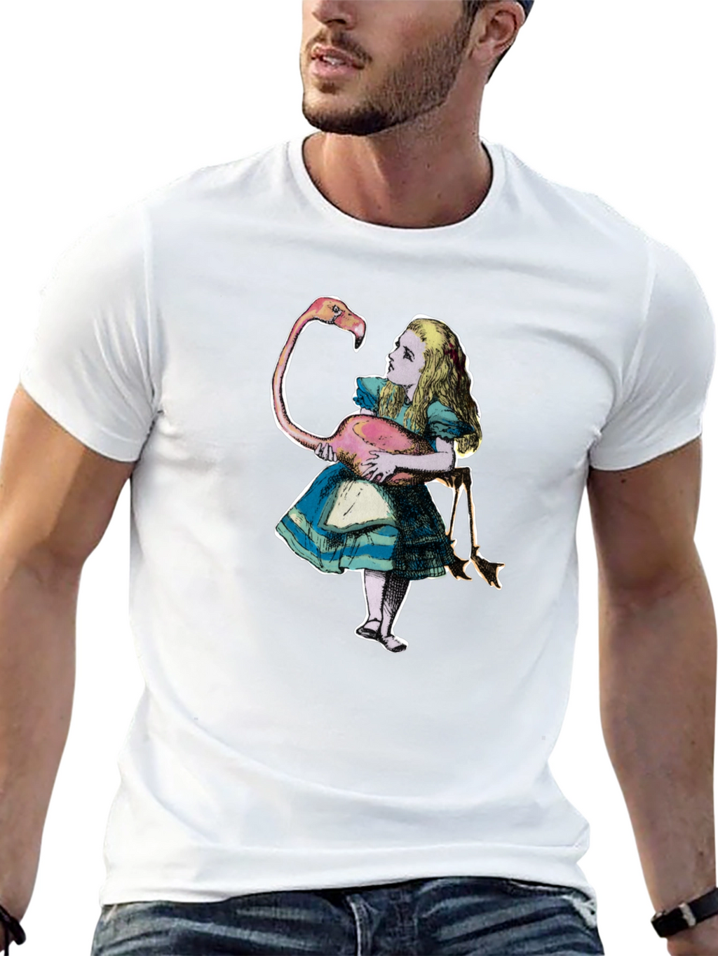 Alice in Wonderland Flamingo T-Shirt