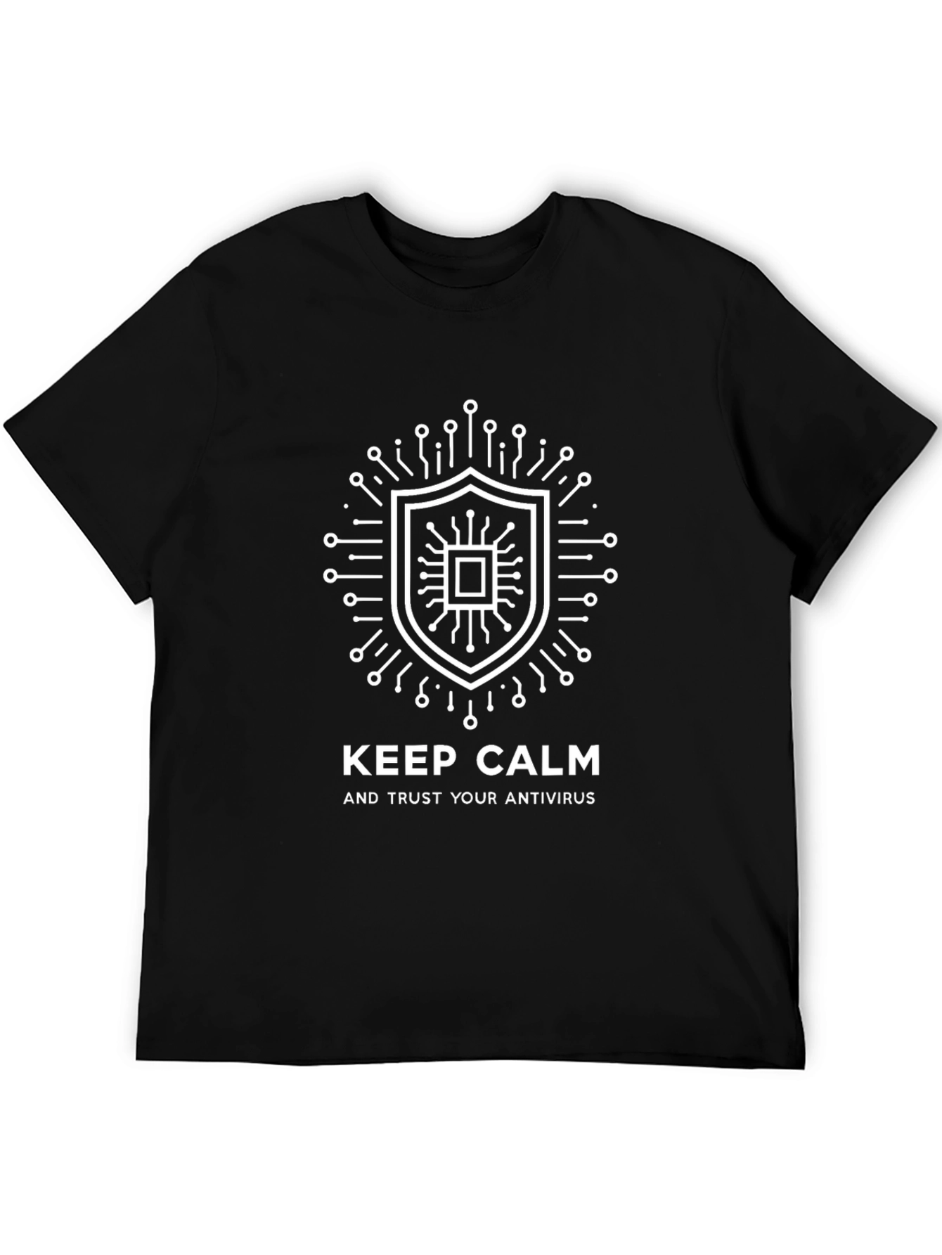 Keep Calm Antivirus T-Shirt - Black