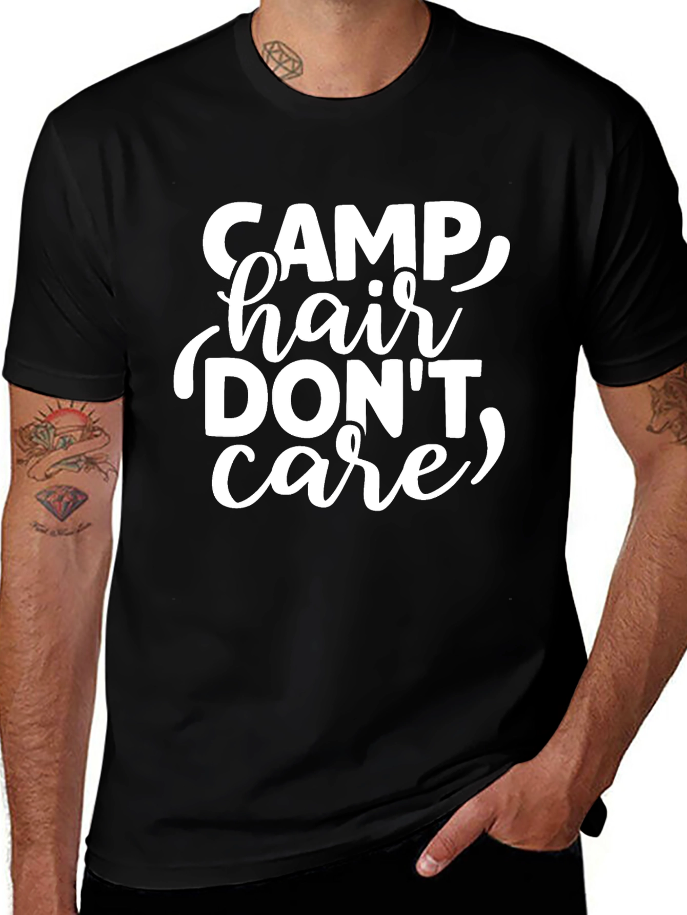 Camp Hair Dont Care Graphic Tee