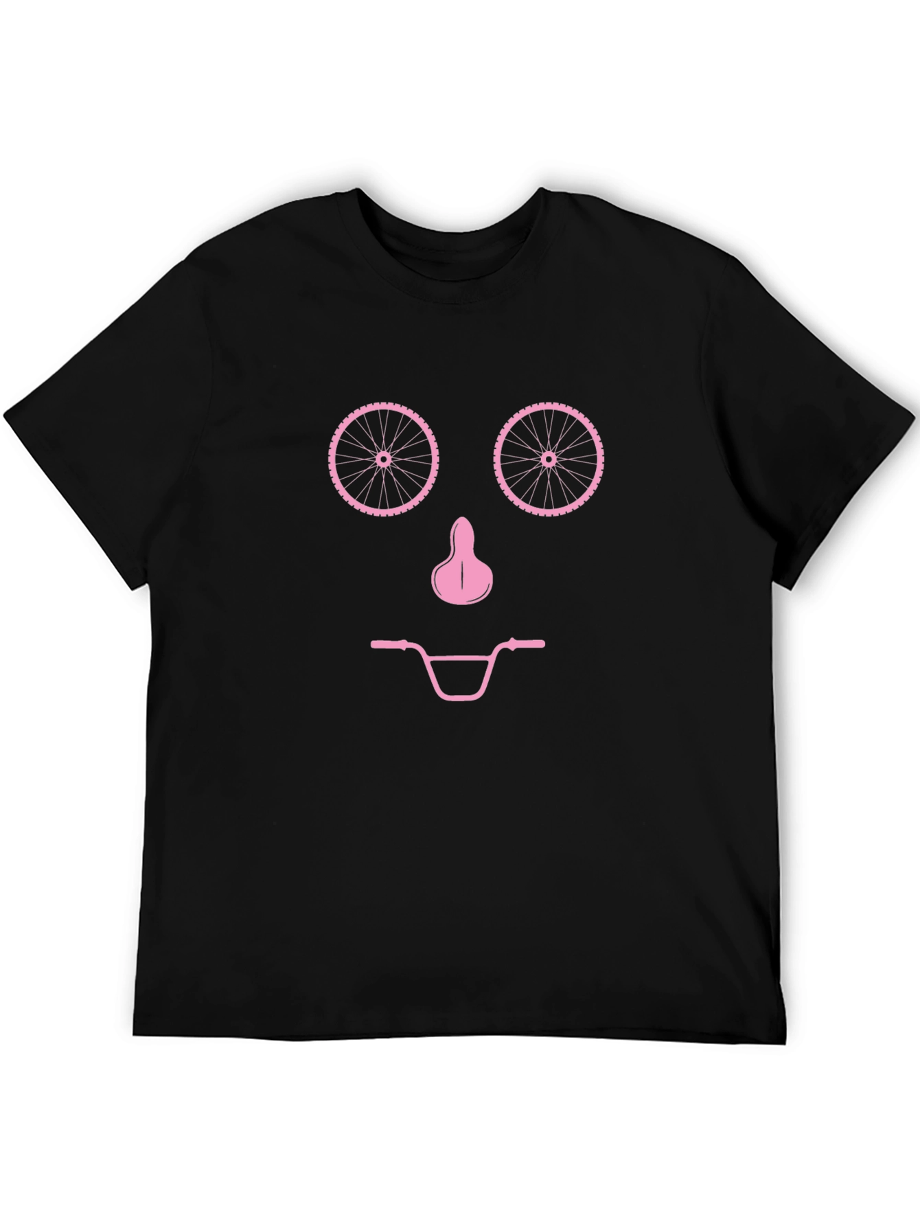 Bike Face Graphic T-Shirt - Black
