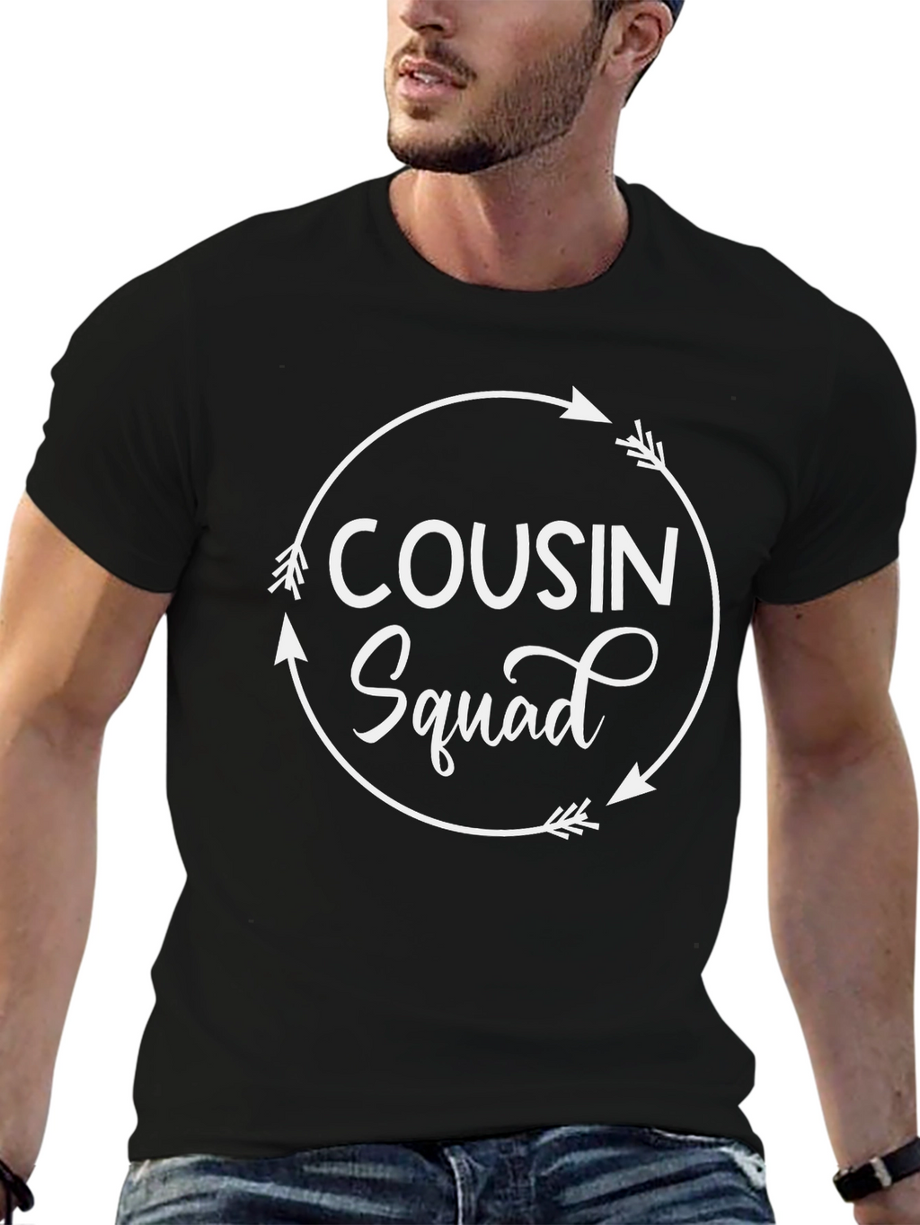Cousin Squad Arrow Circle T-Shirt