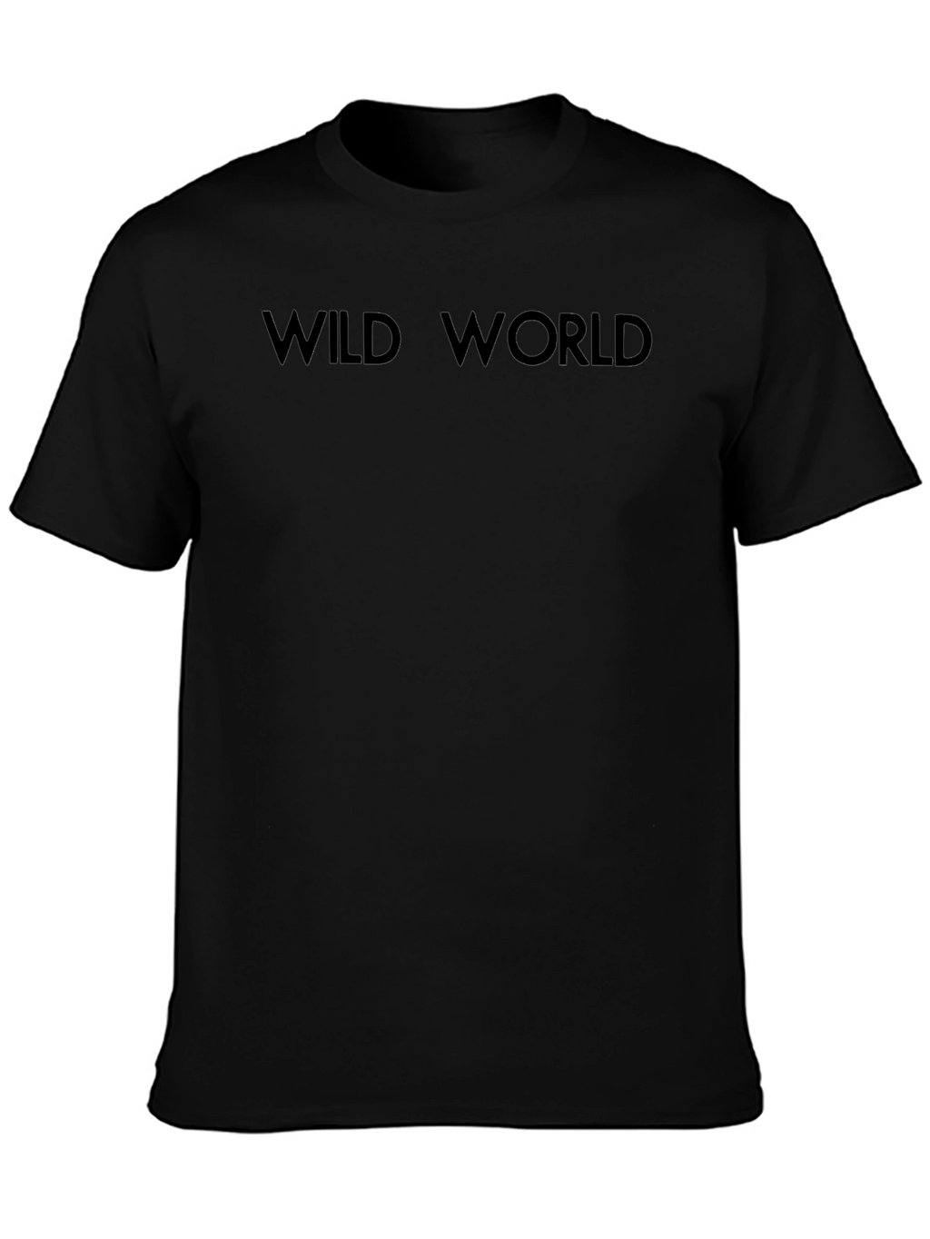 Wild World Black Graphic T-Shirt