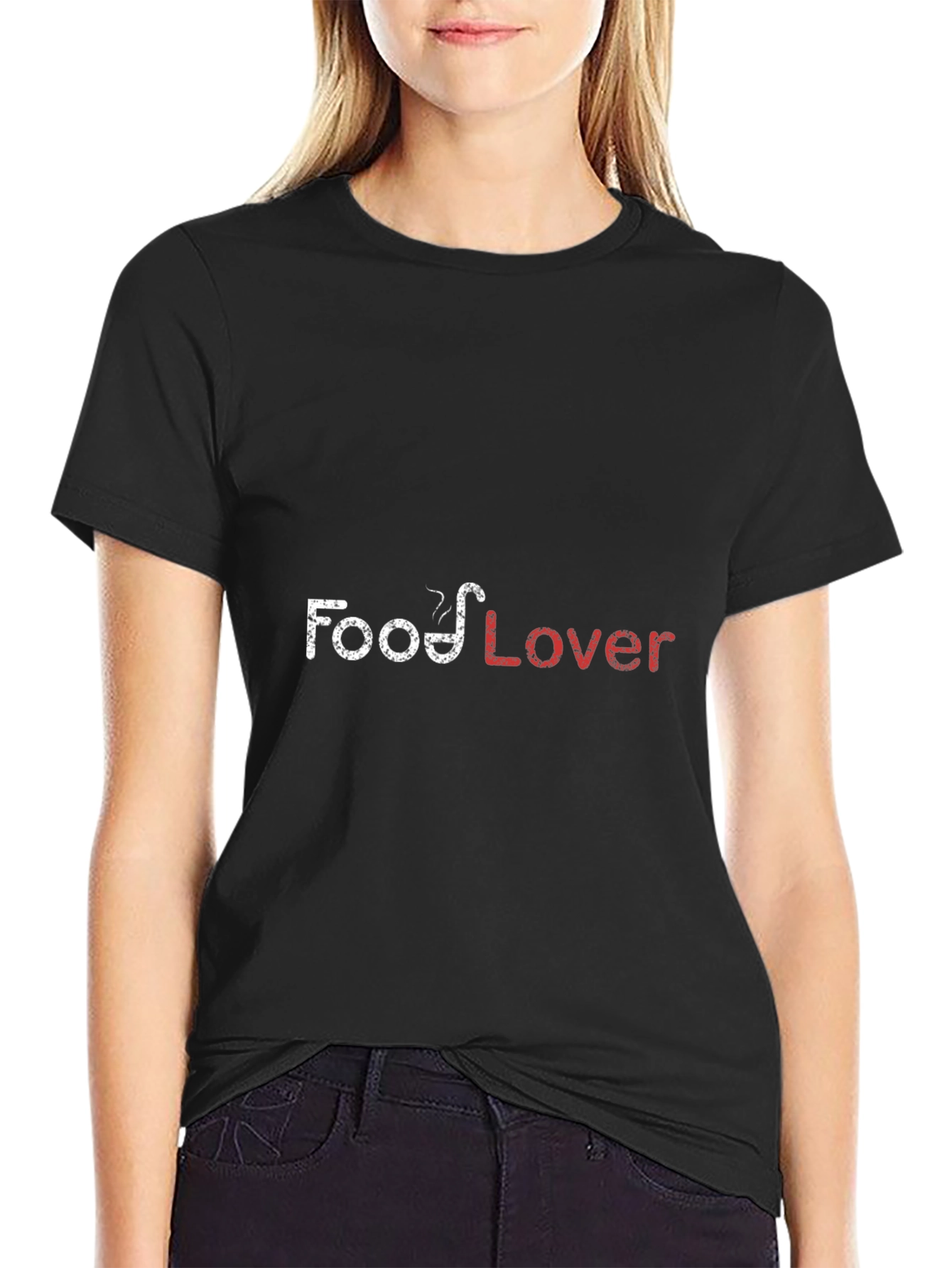 Food Lover Black Graphic T-Shirt