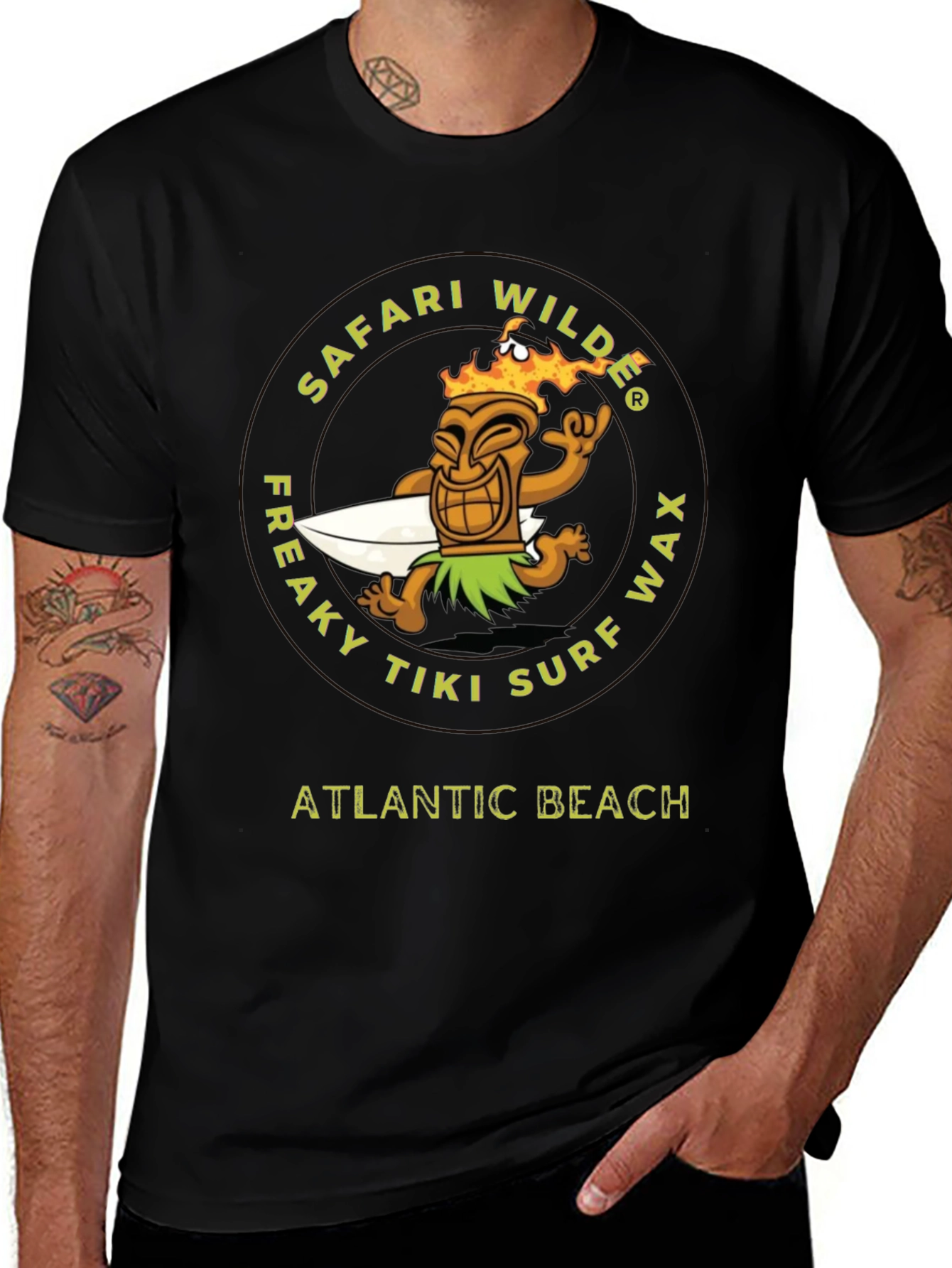 Safari Wilde Freaky Tiki Surf Wax T-Shirt