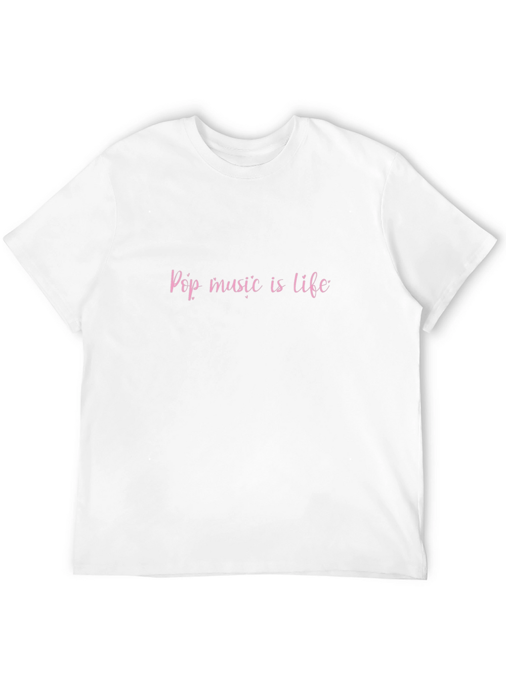 Pop Music is Life Black T-Shirt
