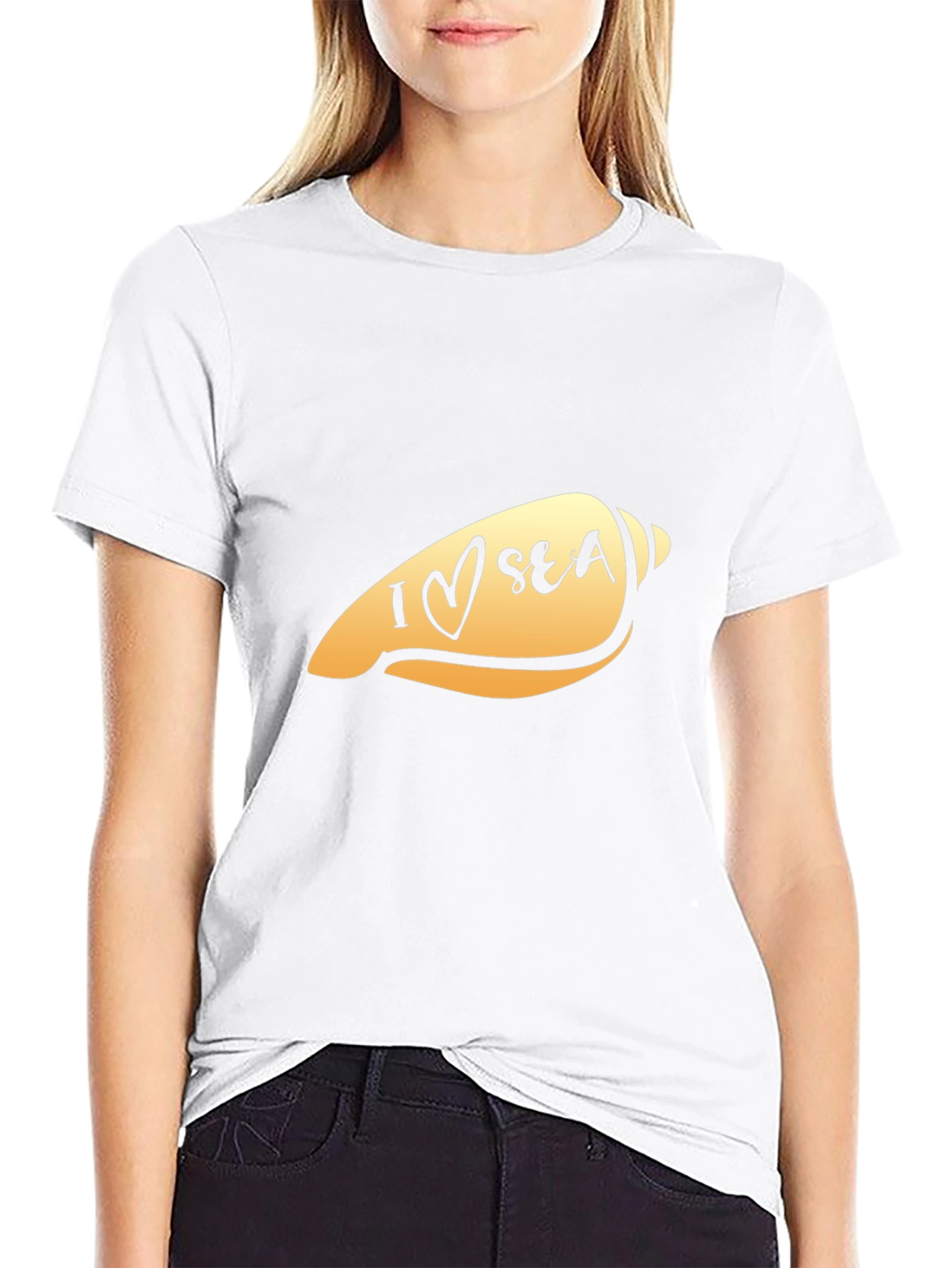 I Love Sea Shell Graphic T-Shirt