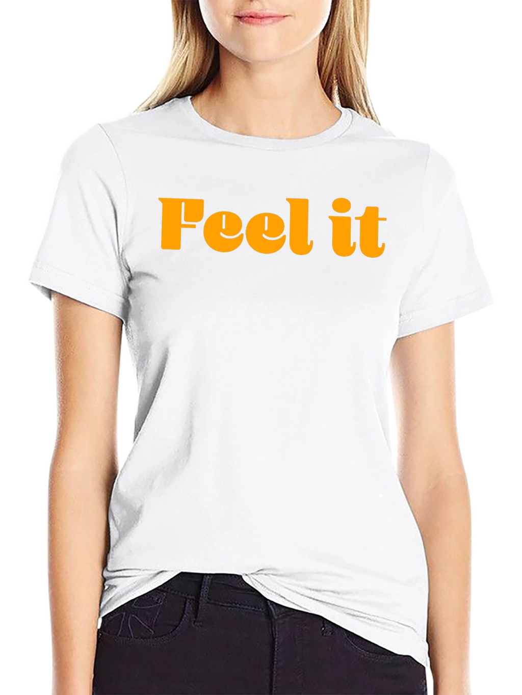Feel It Graphic Tee - Trendy Black T-Shirt