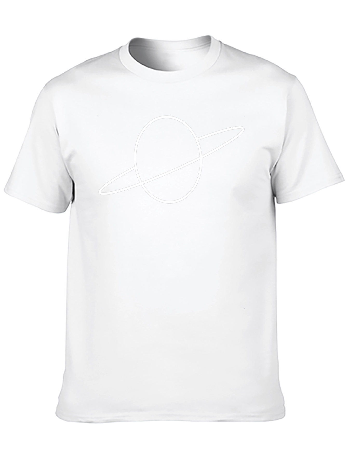Saturn Graphic Tee - Stylish Space Design