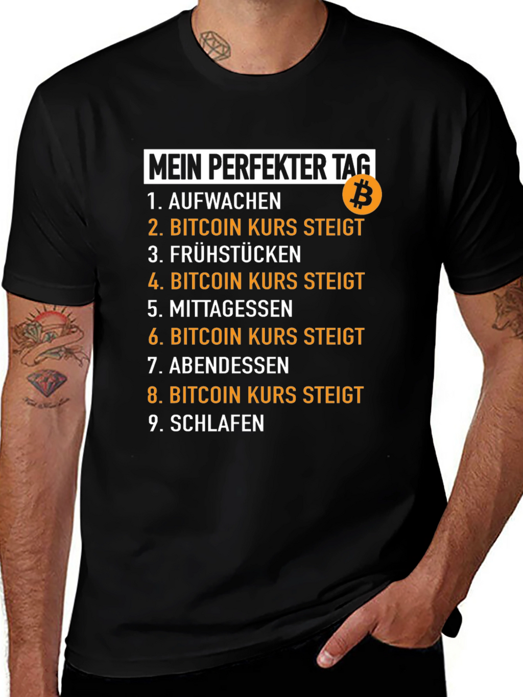 Bitcoin Perfect Day T-Shirt - Crypto Humor Tee
