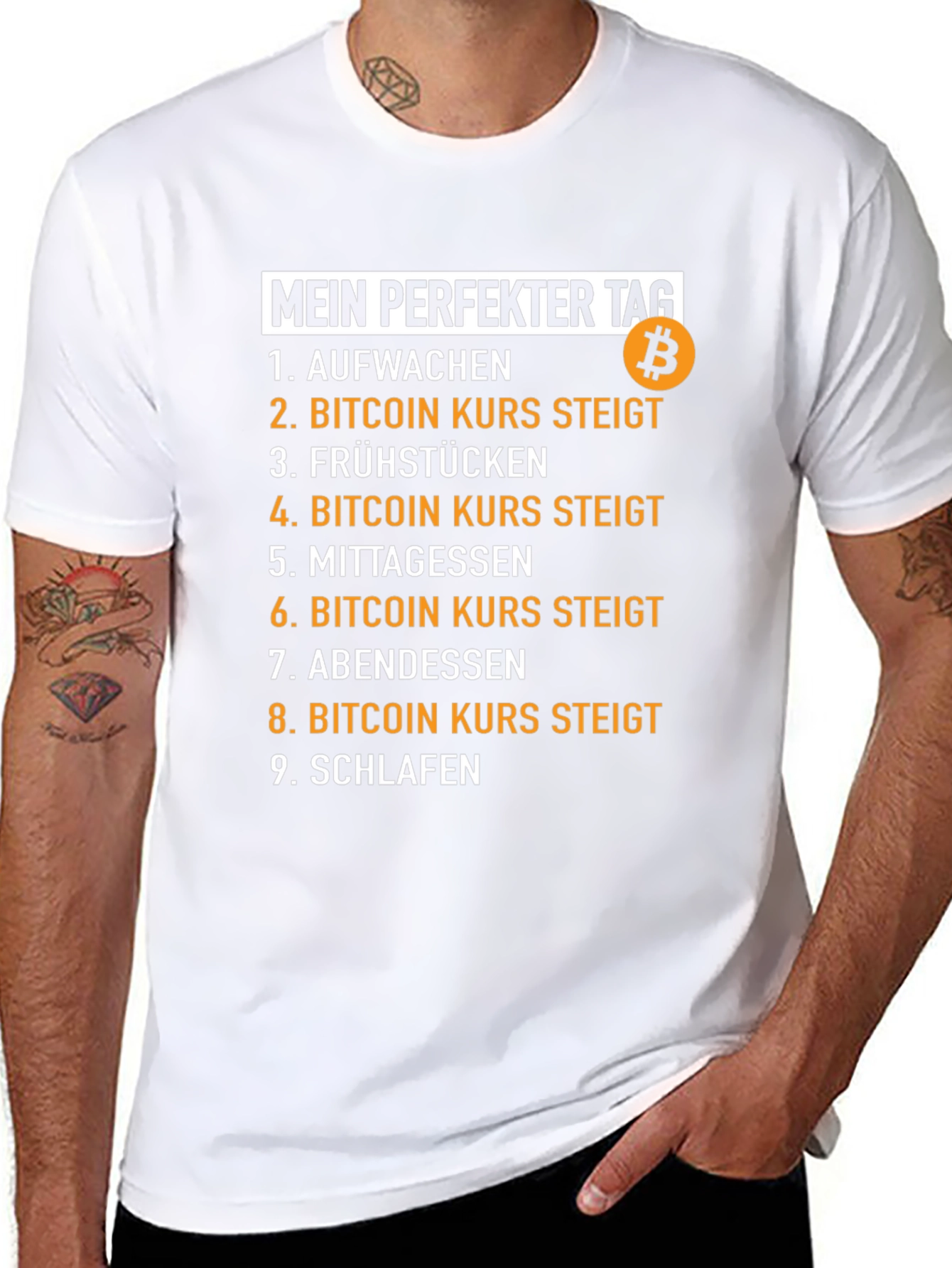 Bitcoin Perfect Day T-Shirt - Crypto Humor Tee