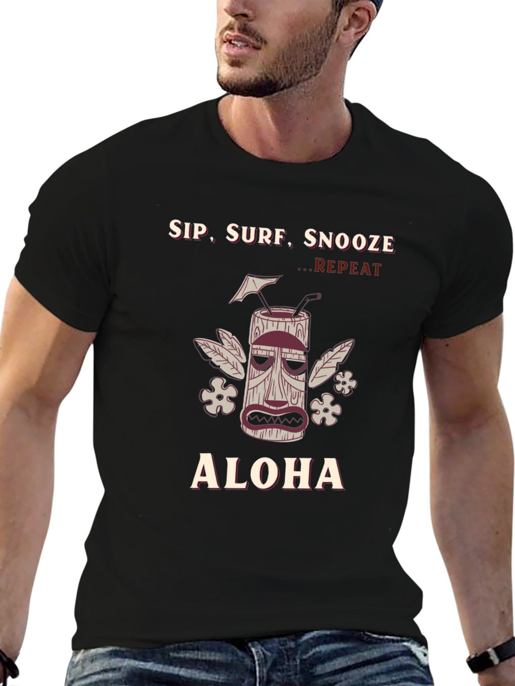 Sip Surf Snooze Aloha Graphic T-Shirt