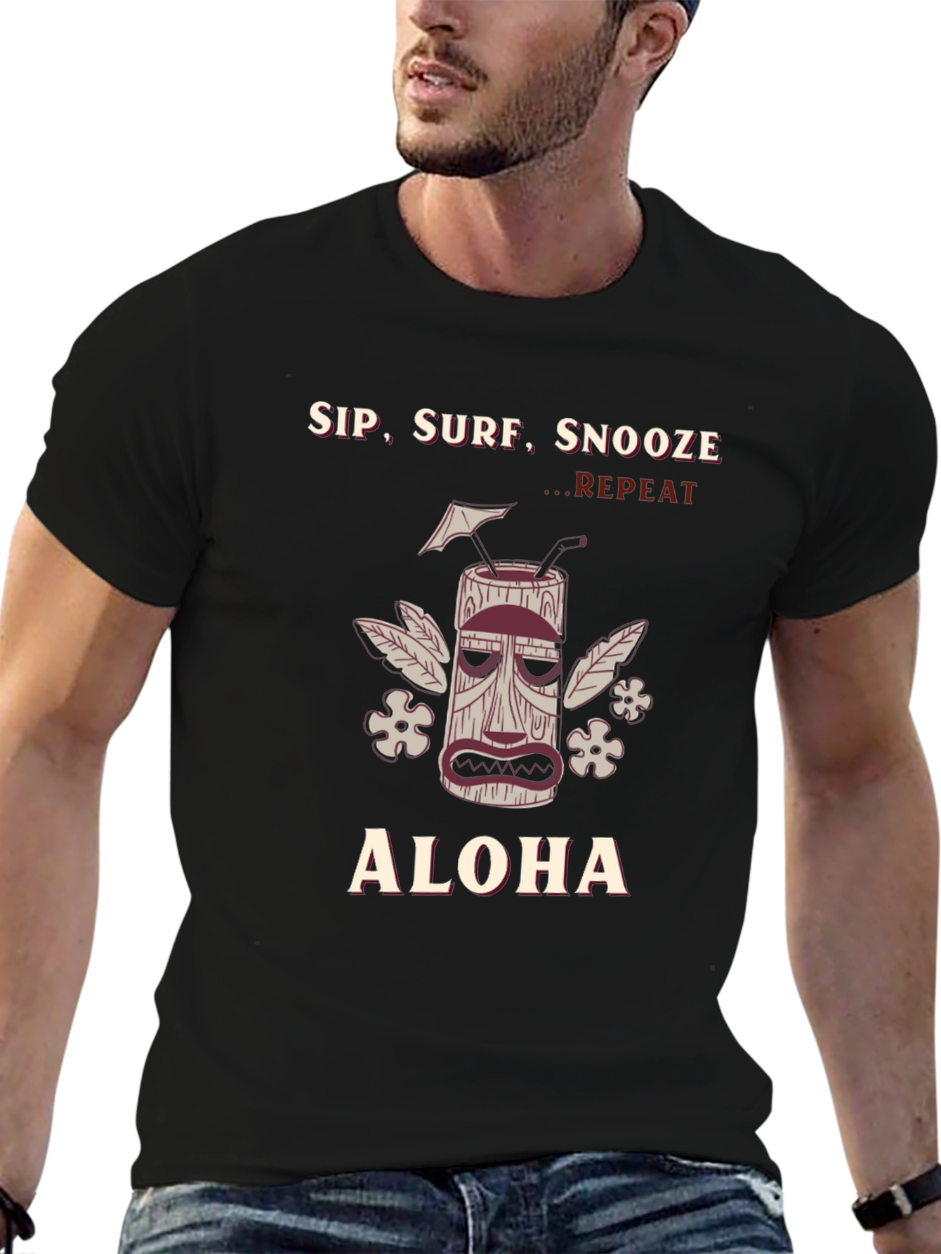 Sip Surf Snooze Aloha Graphic T-Shirt