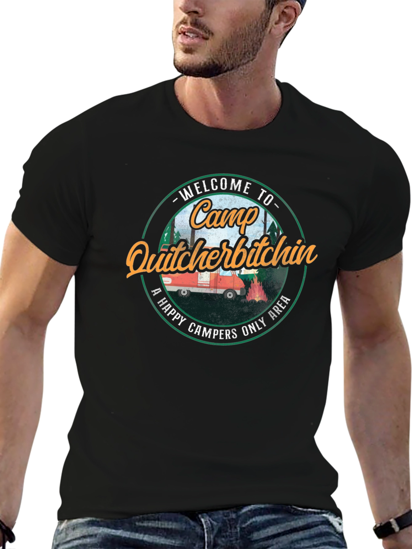 Camp Quitcherbitchin Graphic T-Shirt - Happy Camper Apparel
