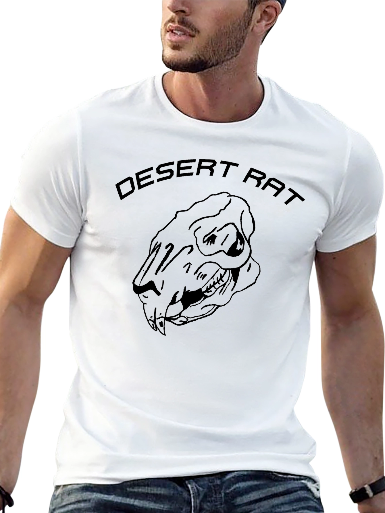Desert Rat T-Shirt - Skull Graphic Tee