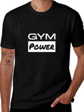 Gym Power Black T-Shirt - Workout Apparel
