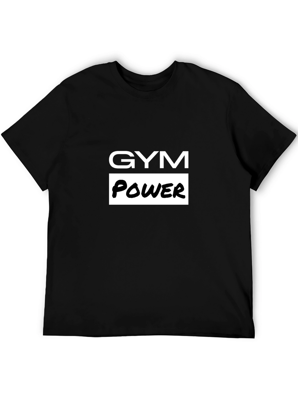 Gym Power Black T-Shirt - Workout Apparel