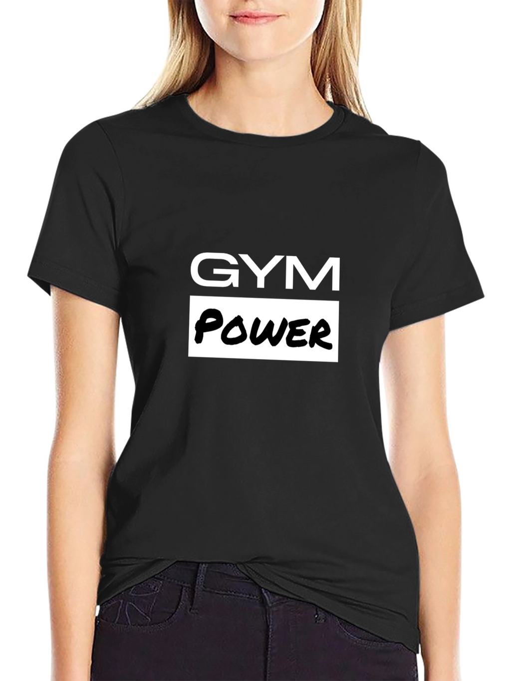 Gym Power Black T-Shirt - Workout Apparel