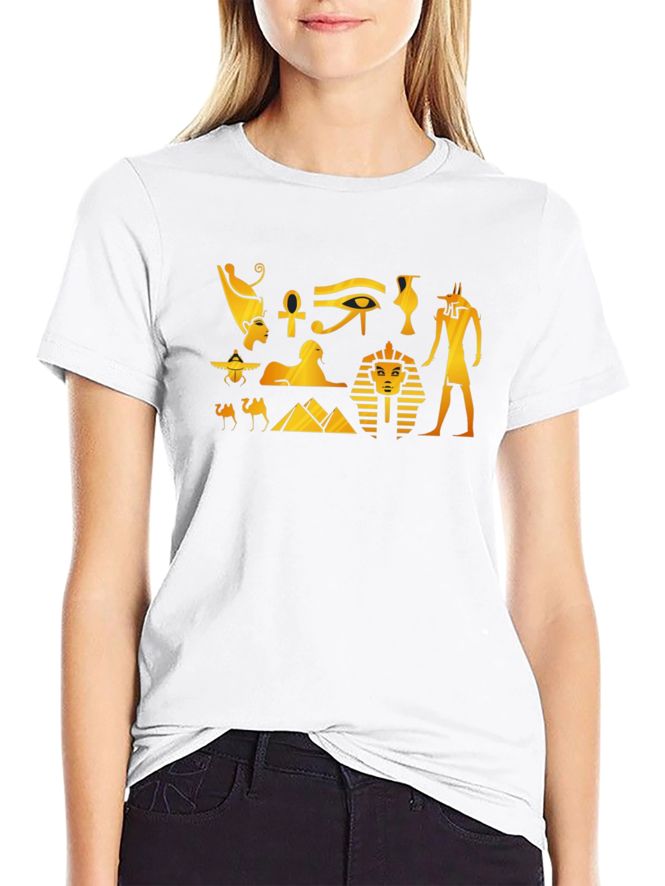 Egyptian Pharaoh Graphic T-Shirt - Black