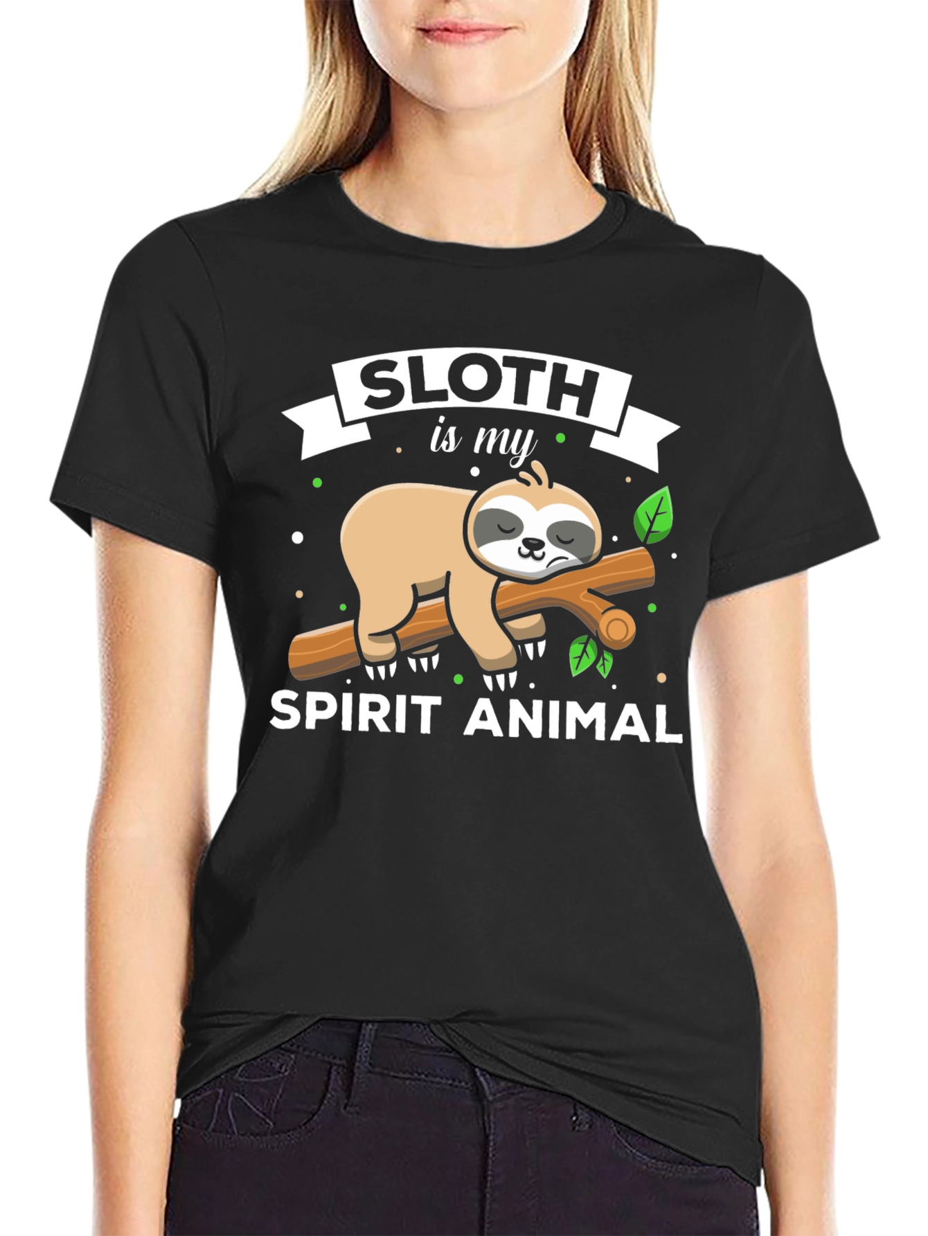 Sloth is My Spirit Animal Graphic T-Shirt