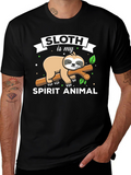 Sloth is My Spirit Animal Graphic T-Shirt