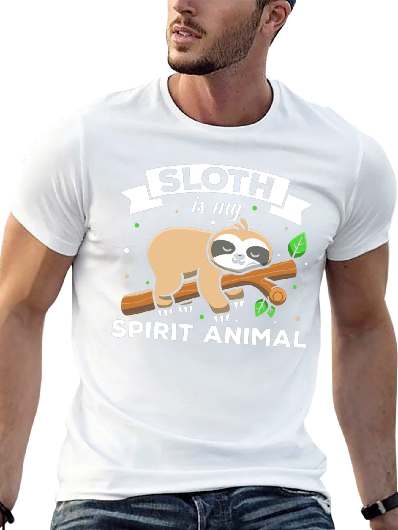 Sloth is My Spirit Animal Graphic T-Shirt
