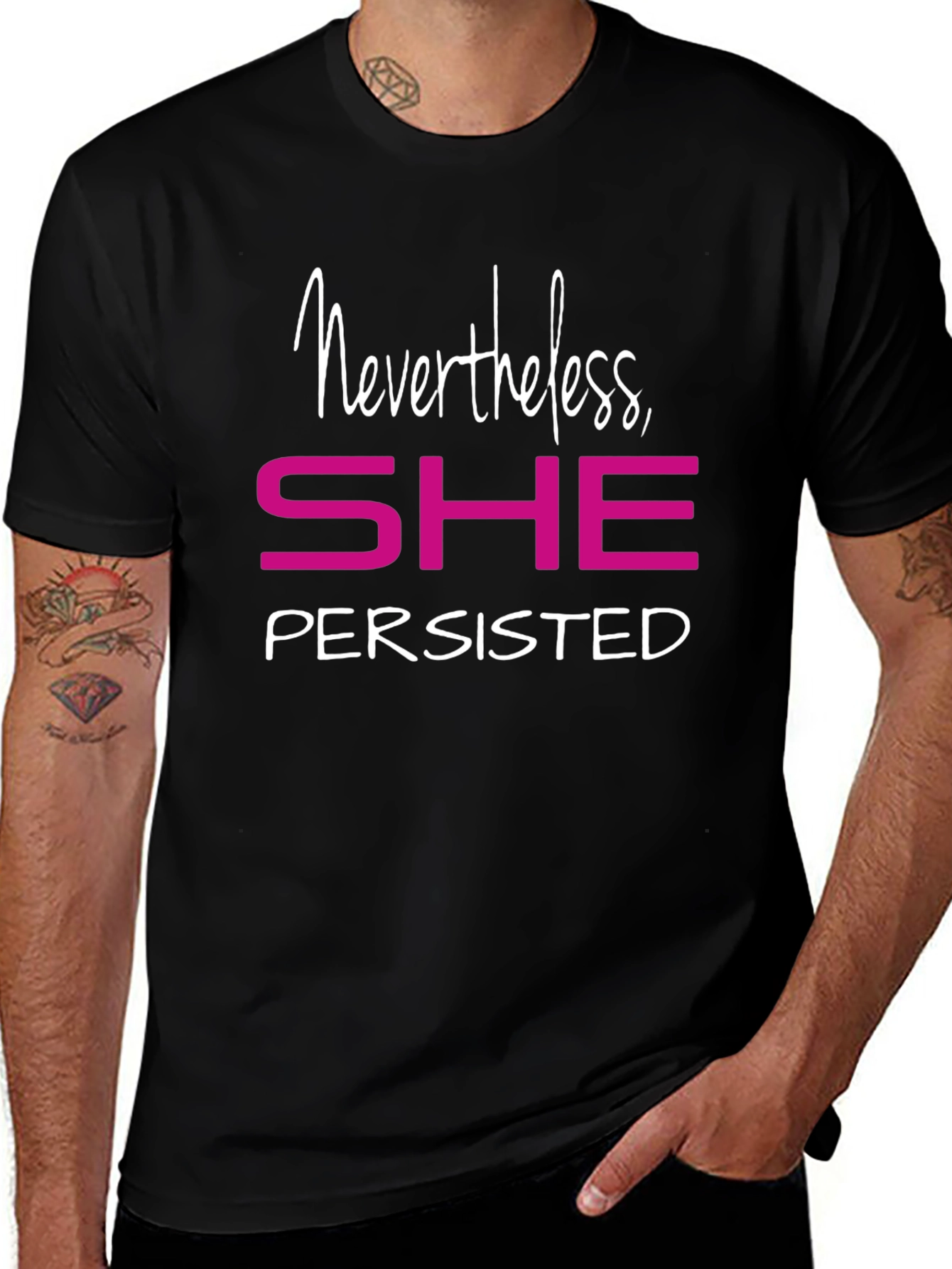 Nevertheless She Persisted Graphic Tee - Empowering Shirt