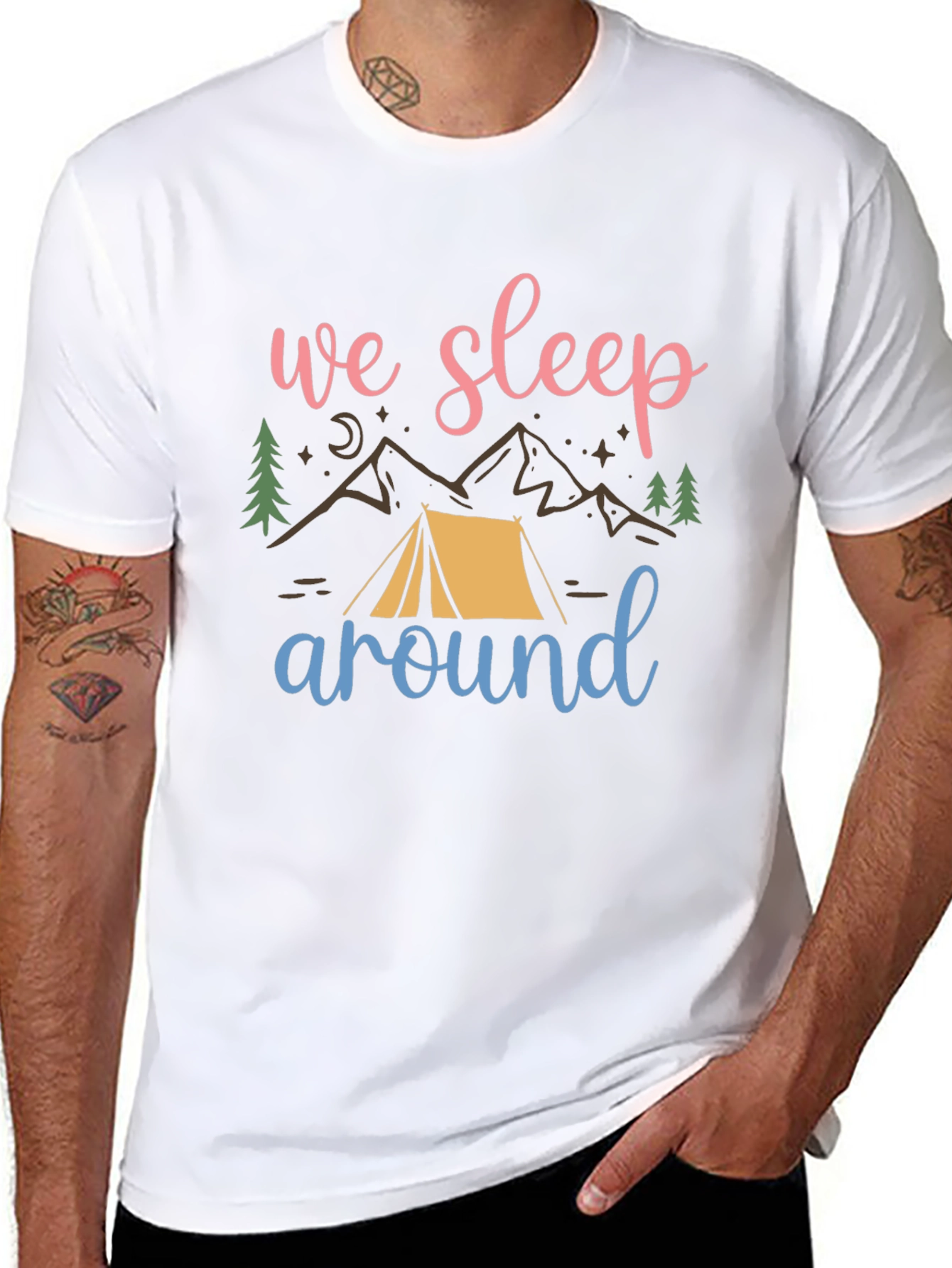 We Sleep Around Camping T-Shirt