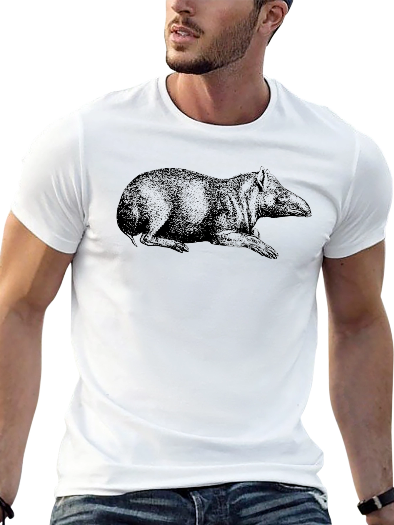 Tapir Graphic Tee - Cool Animal Print T-Shirt