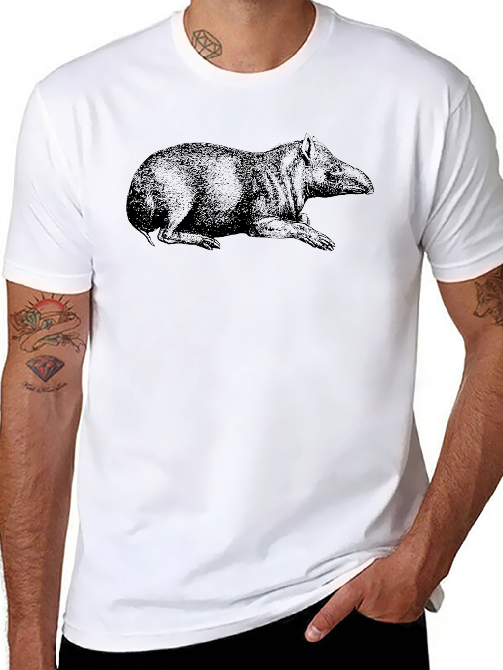 Tapir Graphic Tee - Cool Animal Print T-Shirt